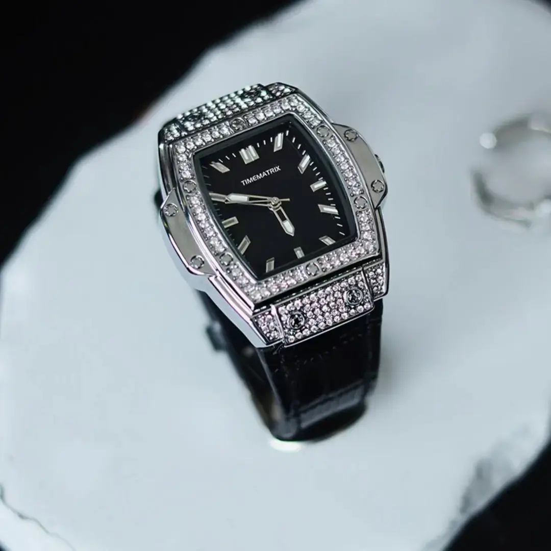 TimeMatrix新款时尚轻奢女表TMX658银黑-SZ