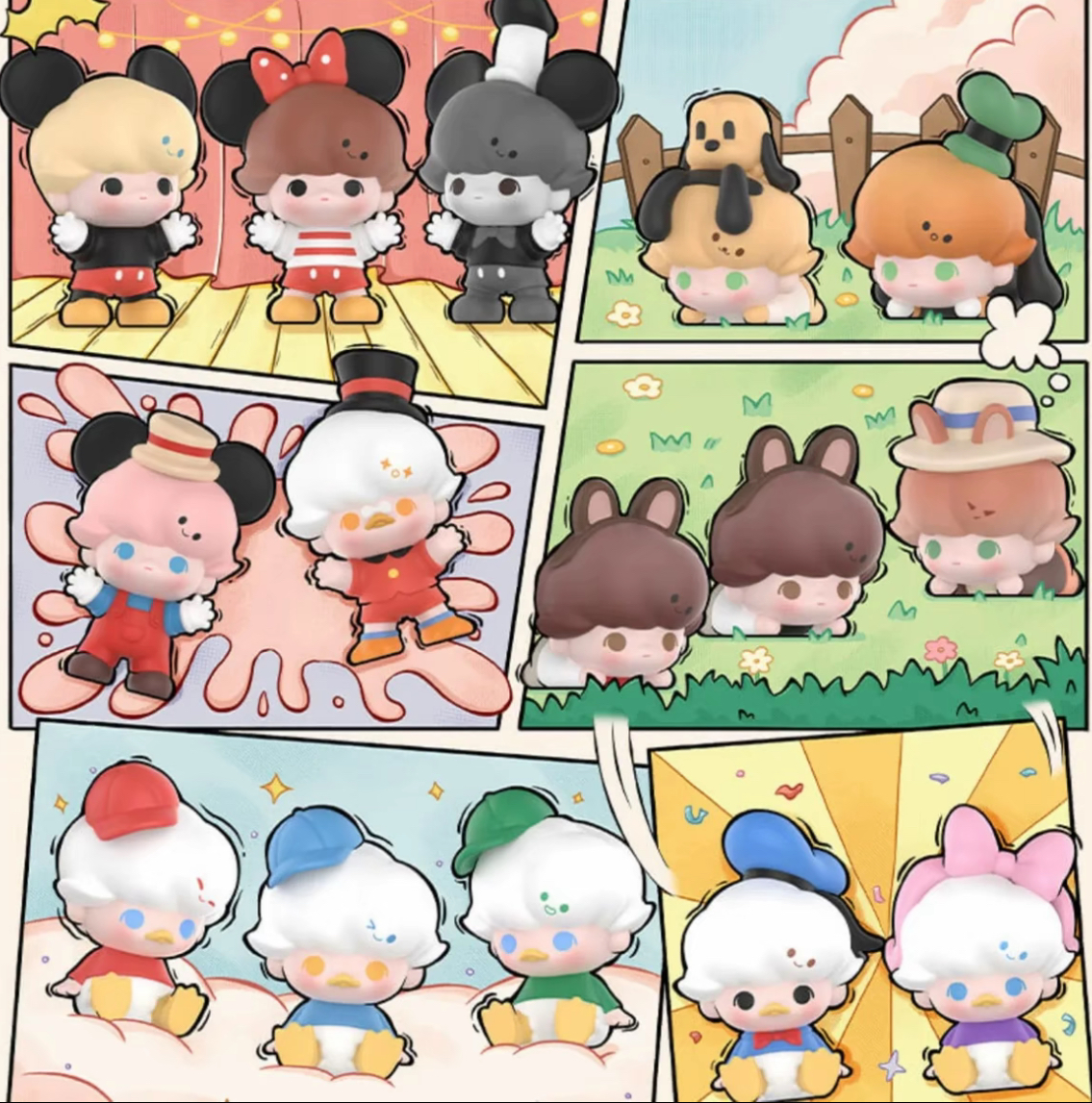 【草莓专属】【1-150】迪士尼dimoo world 系列公仔 泡泡萌粒