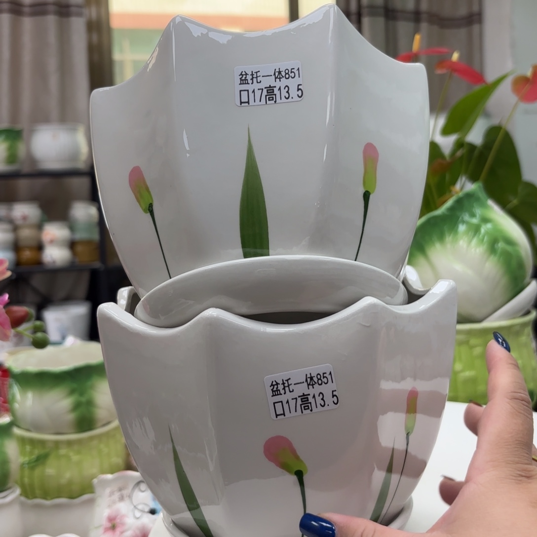 @夏西陶瓷花盆@@5851