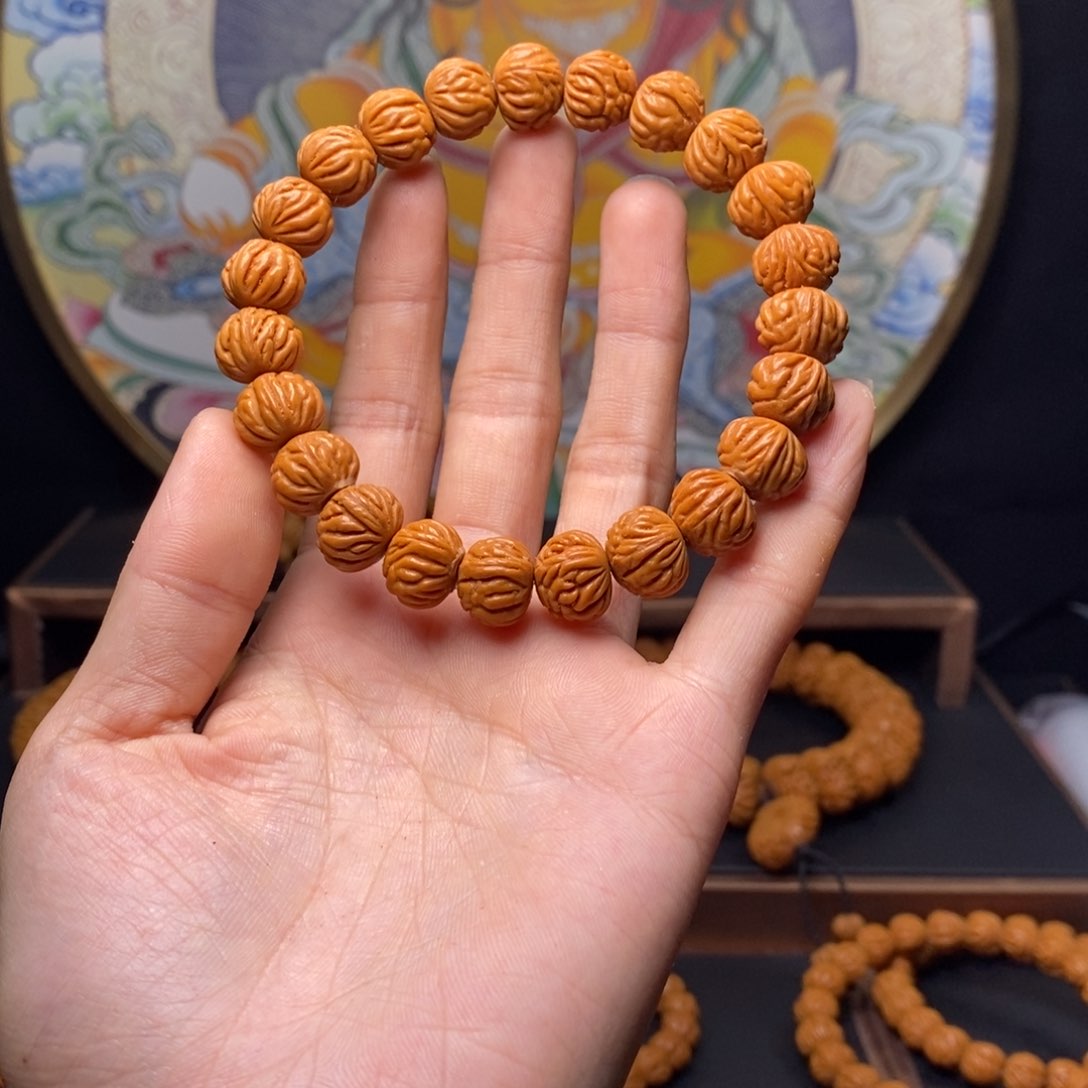 手串桃核龙纹桃核风羽