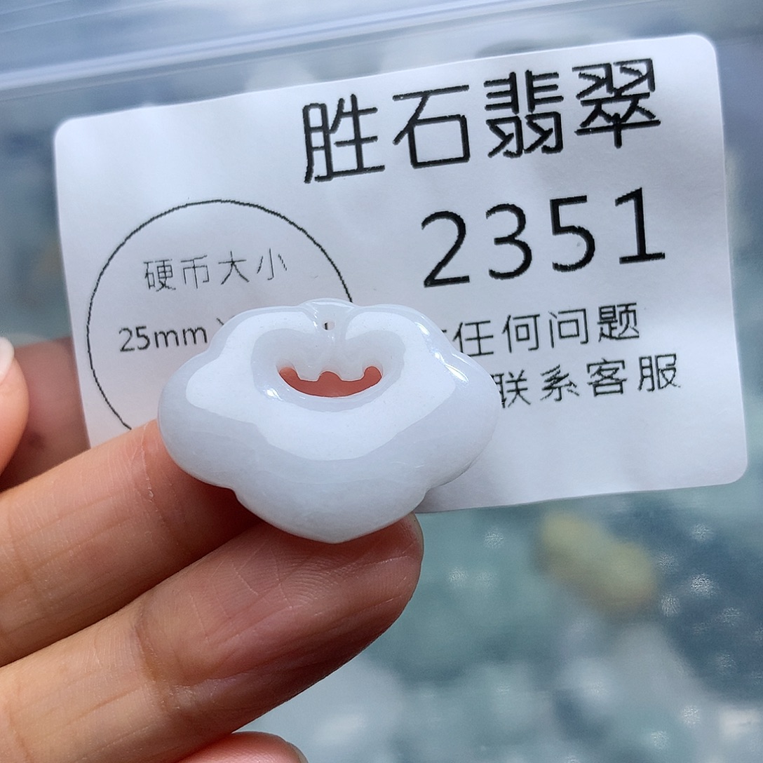 翡翠未镶嵌颈饰2351