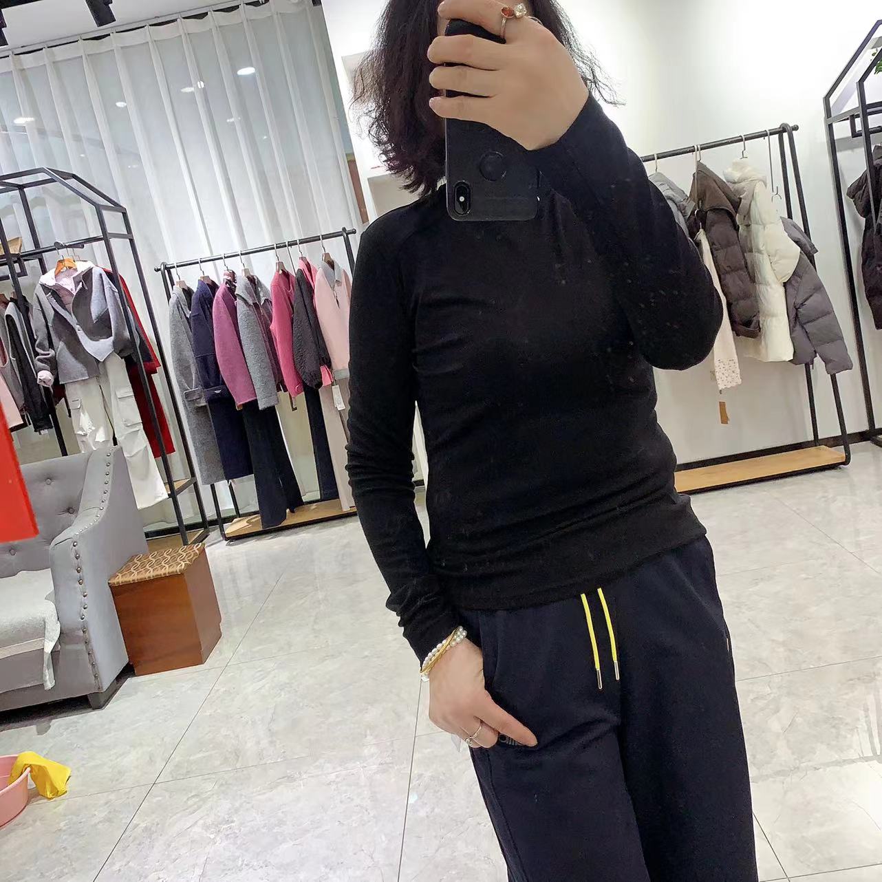 半高领净版小衫打底衫16002