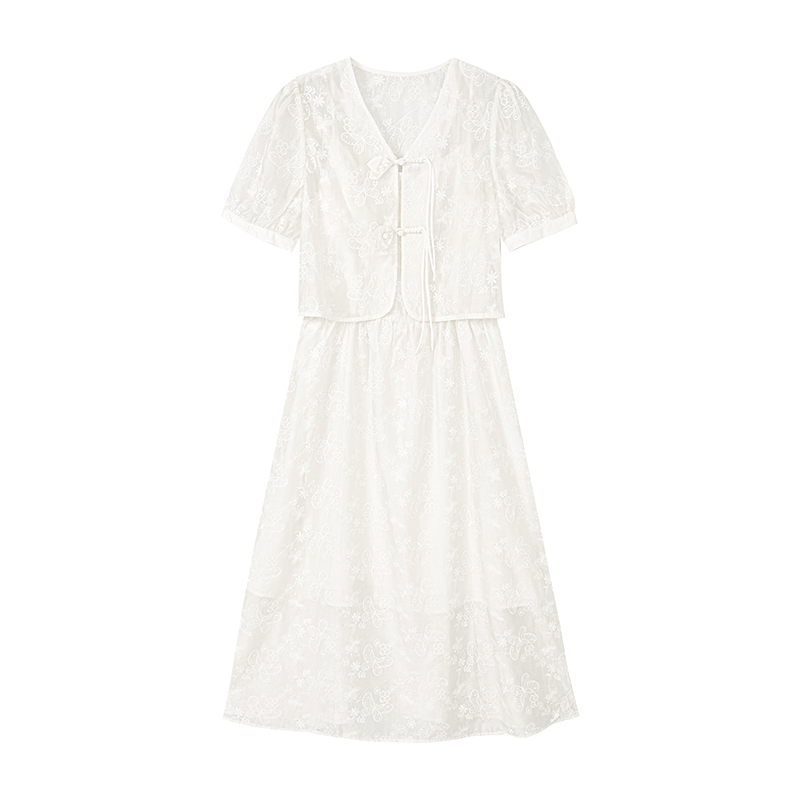 【小铃铛】新中式流苏盘扣两件套N2678