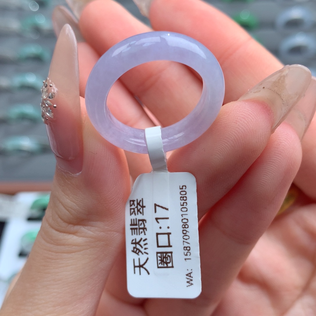 翡翠戒指未镶嵌杜*天然
