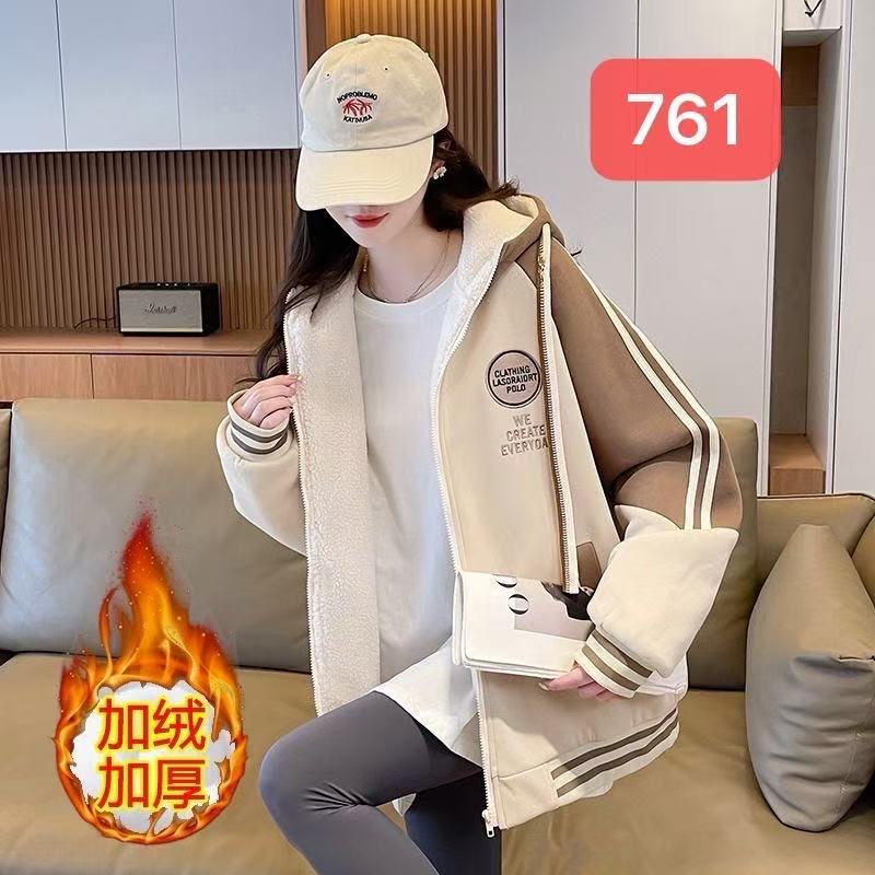 歌如虹品牌 潮流重工刺绣时尚（特定升级面料）加绒外套（761）