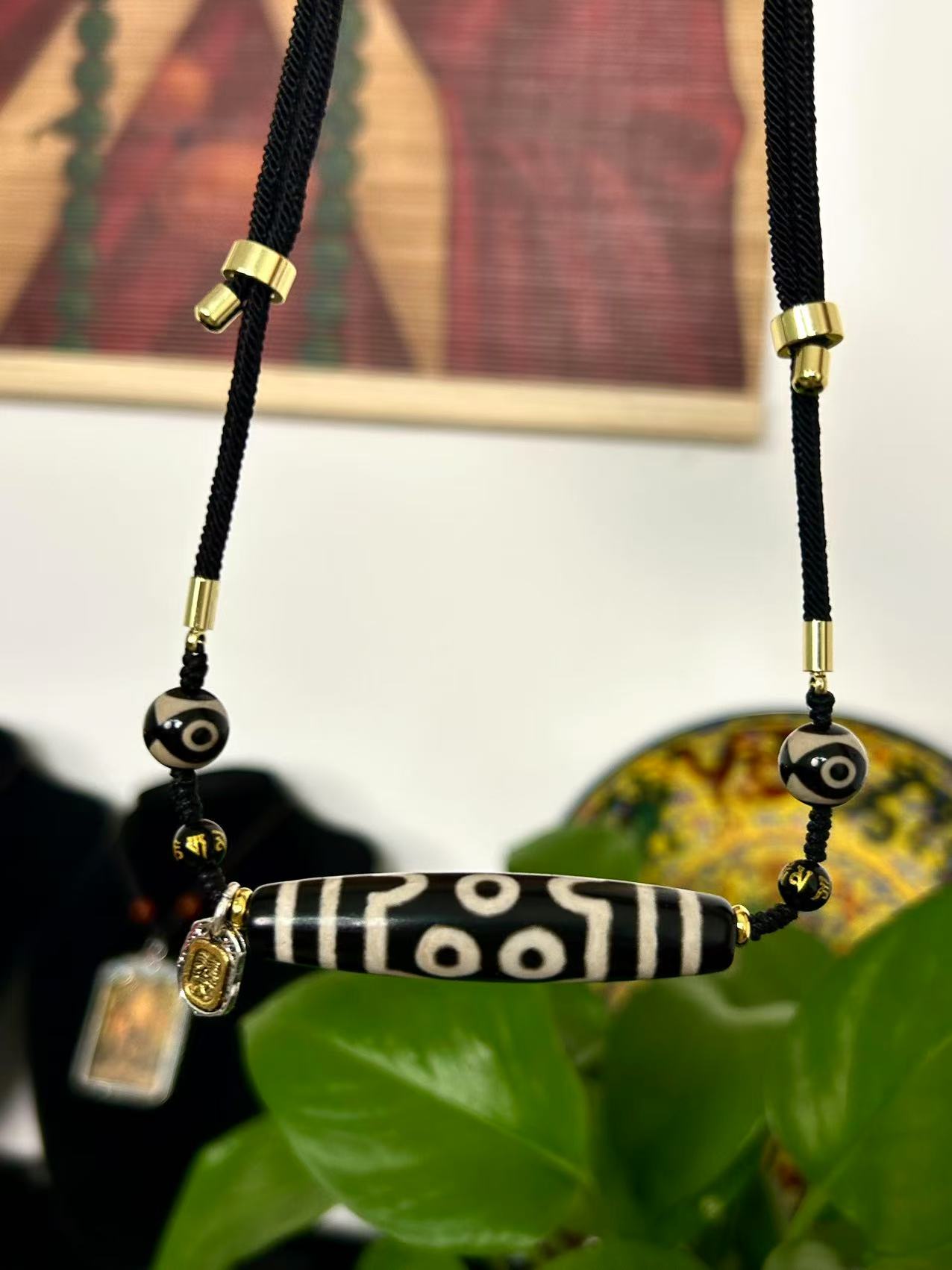 【千千铭珠】七眼锁骨链玛瑙材质古法画线咬线扎实玛瑙七眼渗透工艺