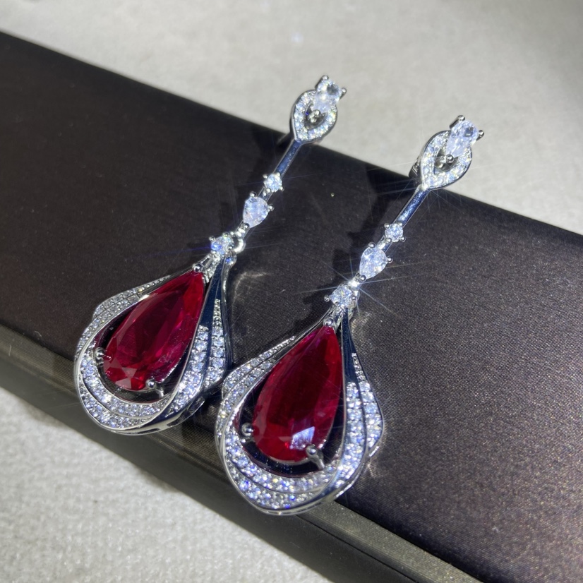 4363红耳环--红--精工红耳环赠礼盒honger