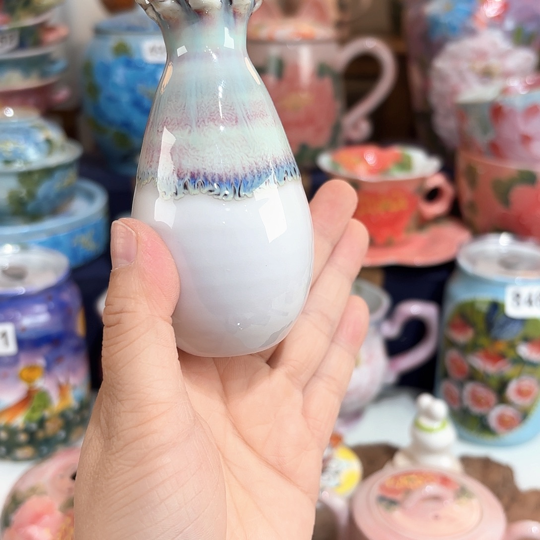 景德镇手绘高温釉下彩陶瓷茶具