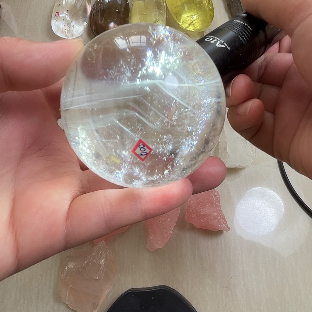 水晶珠宝半成品未镶嵌喜玛千层幻影山