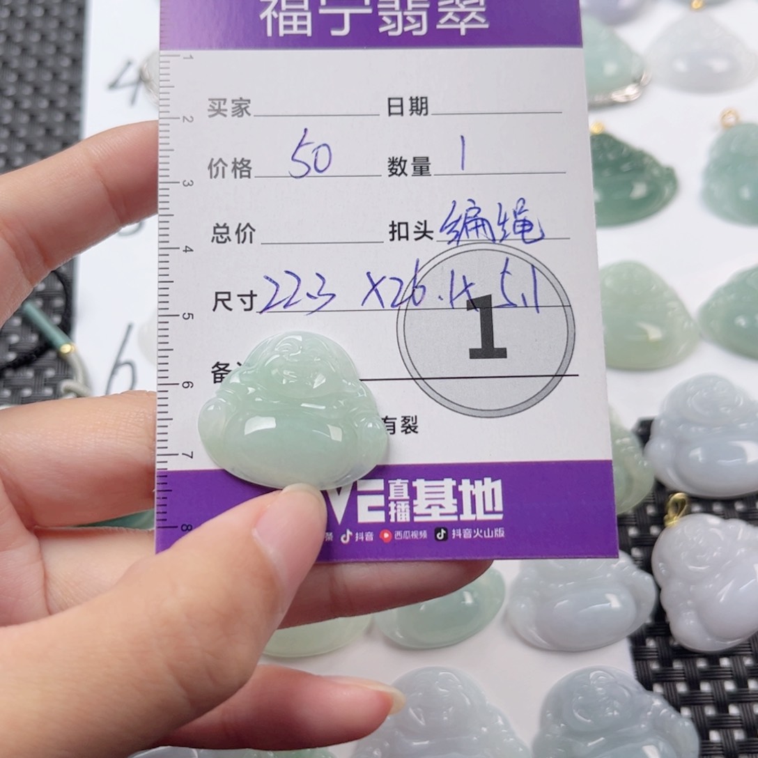 翡翠颈饰未镶嵌吊坠