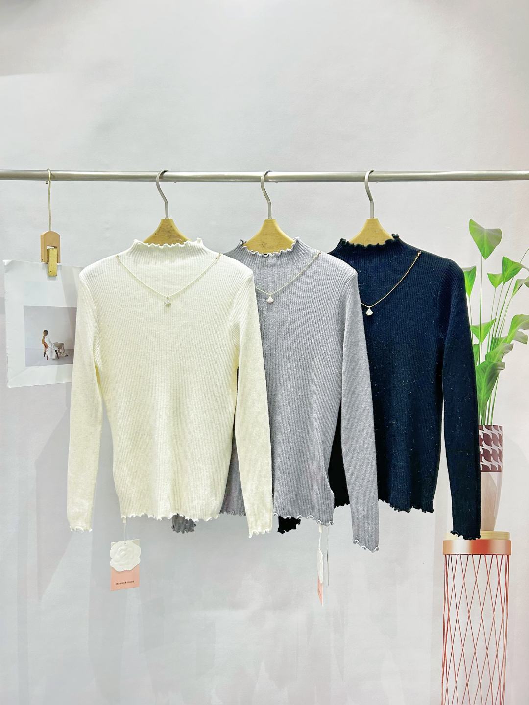 【5132】秋冬新款高货羊毛气质针织衫