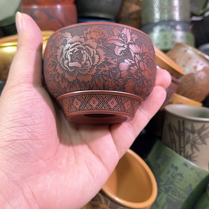 茶杯紫砂全手工紫砂主人杯