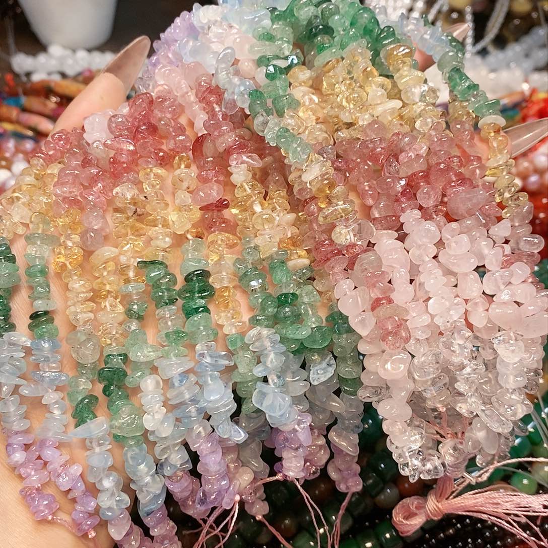 玛瑙/玉髓散珠天然多宝水晶一条碎碎