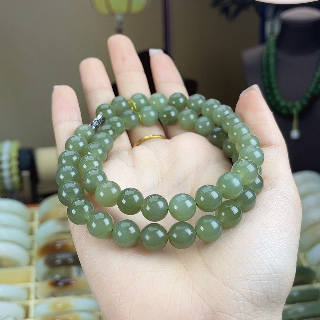 和田玉未镶嵌手链