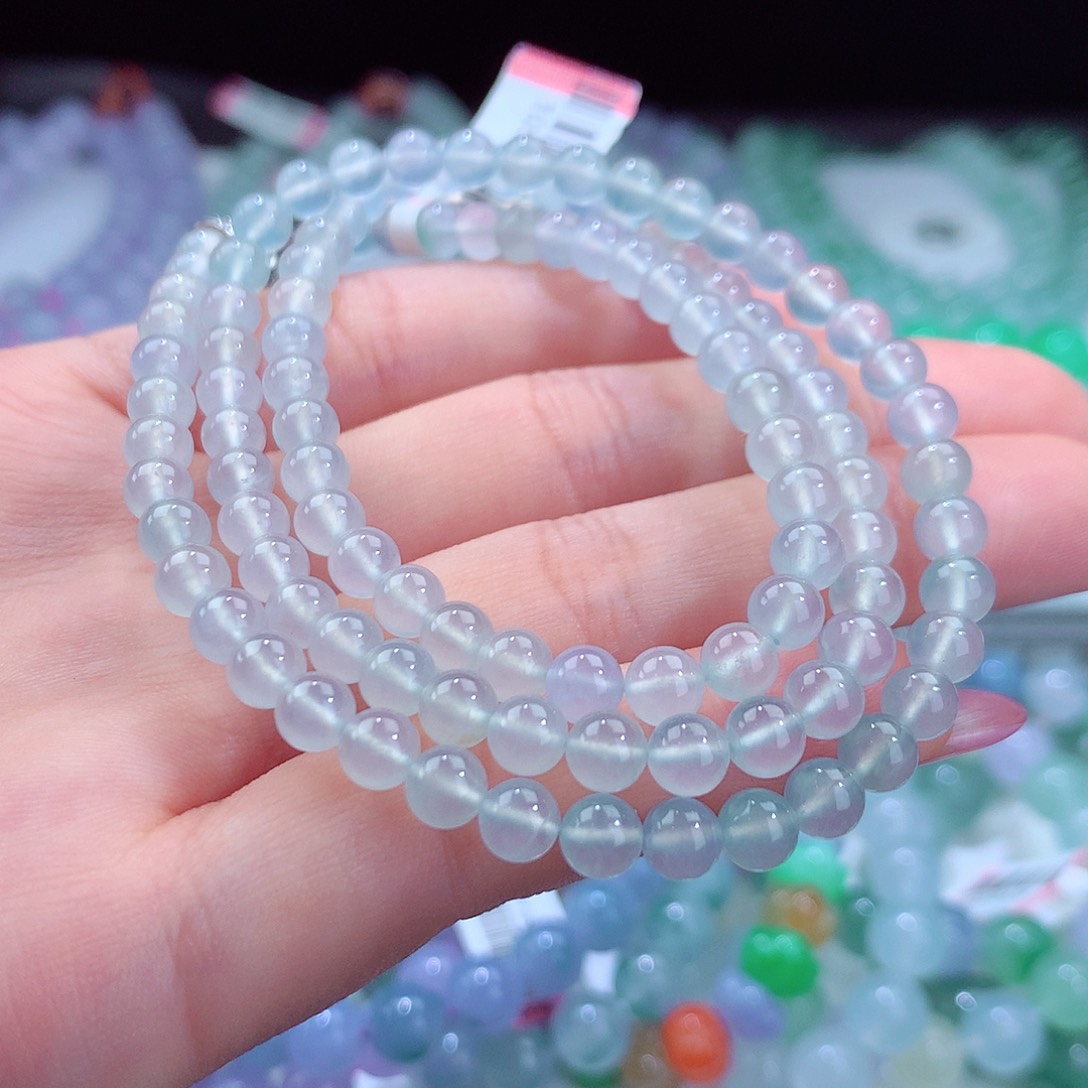 翡翠手链未镶嵌微*微卡5