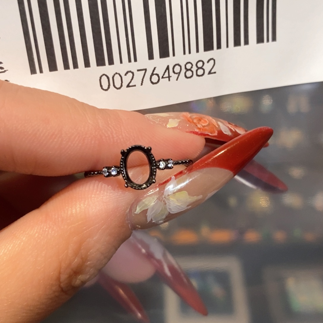 欧泊欧泊戒指银S925镶嵌小**歪