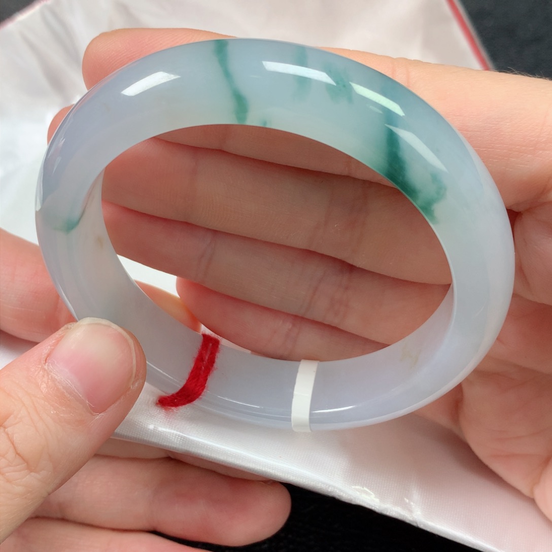 未镶嵌手镯翡翠缅甸天然翡翠手镯56