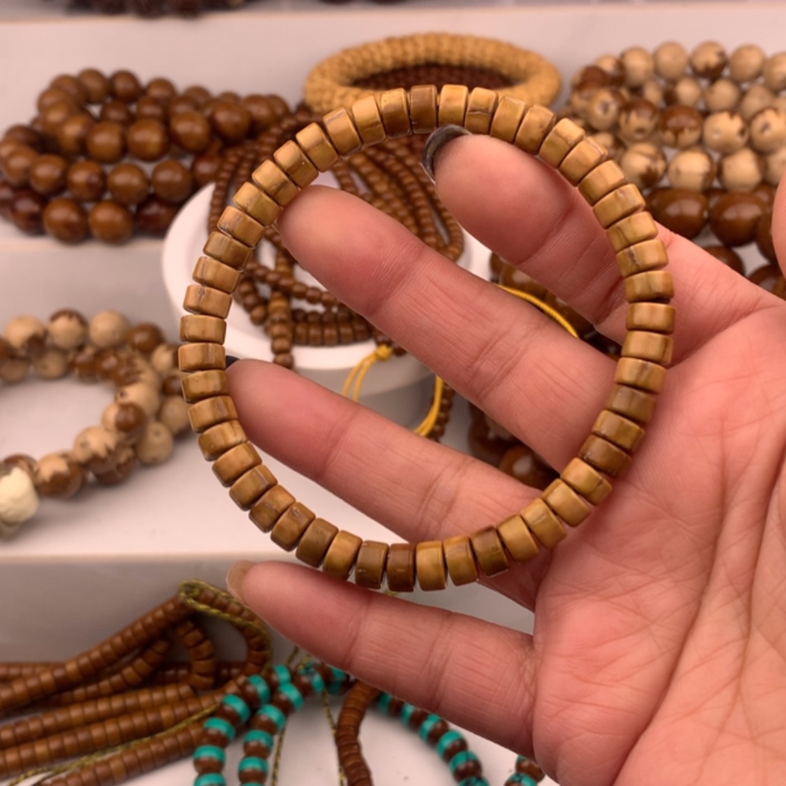 【闪购商品】紫金鼠手串实心纯肉薯片7*3.5