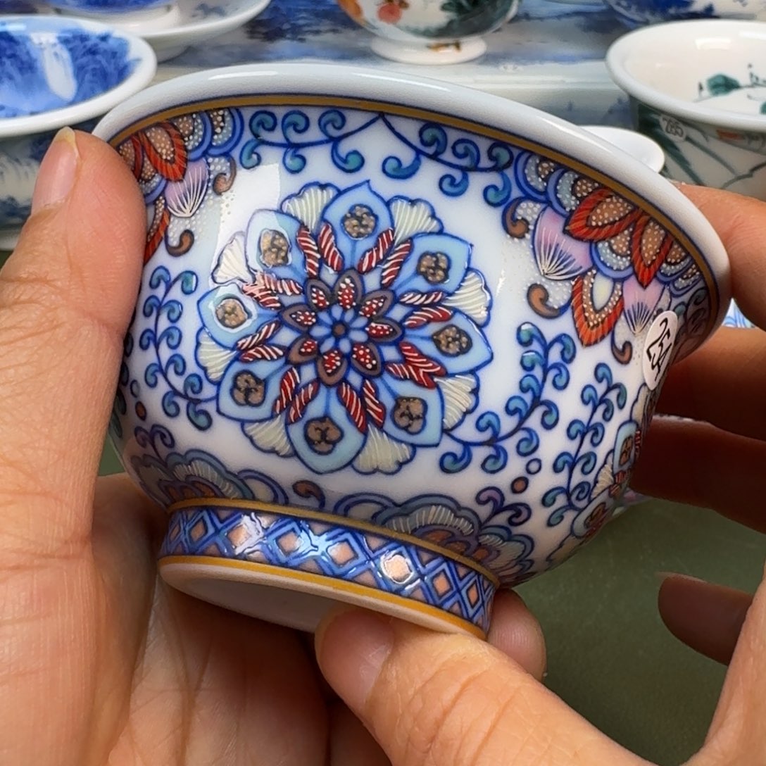 陶景德镇 纯手绘茶具圆圆288