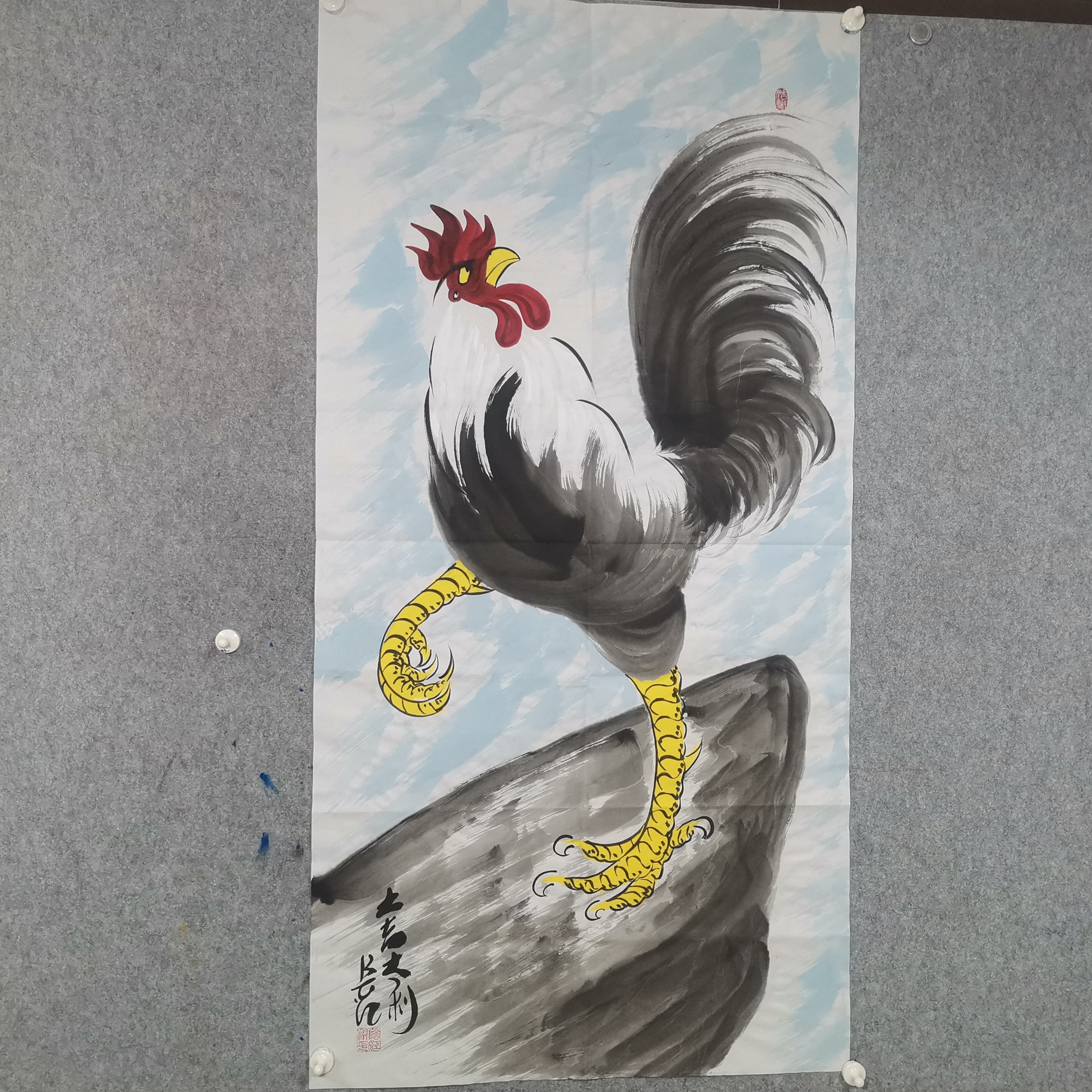 终南山雄鸡“独占鰲头”大吉大利0019