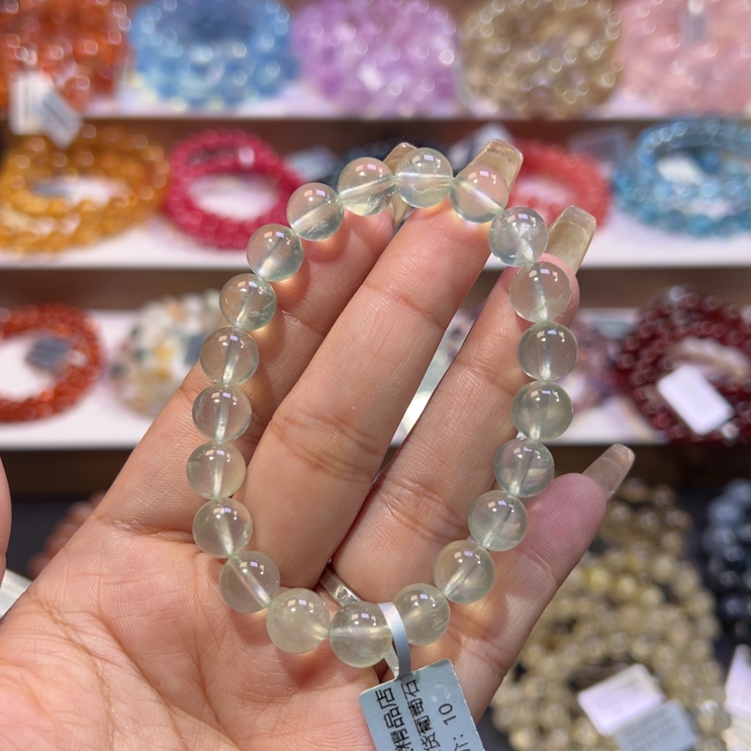 葡萄石未镶嵌手串祖宗级高货葡萄石9mm