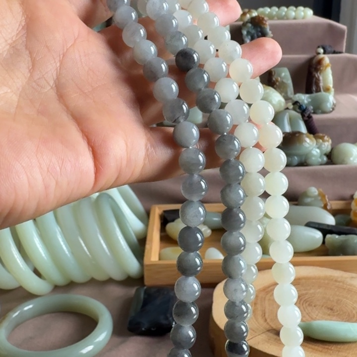 手链未镶嵌和田玉（糖玉）