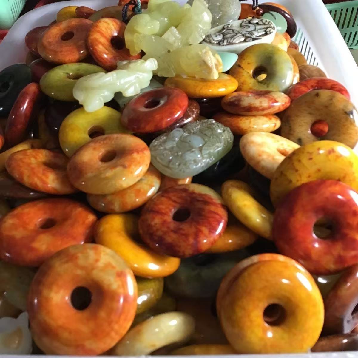 和田玉吊坠挂件手镯摆件吊坠手把件文玩青海料且末料无事牌观音佛