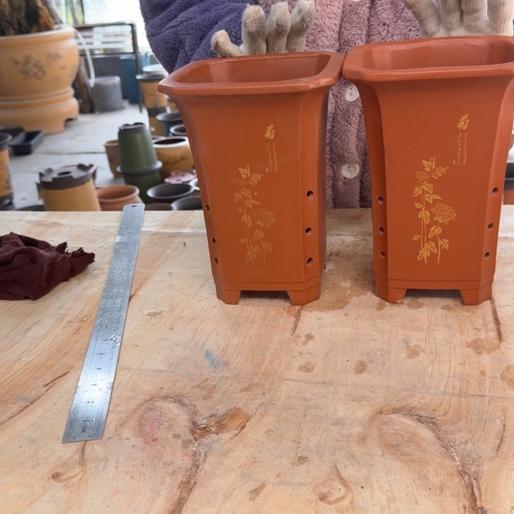 紫砂紫砂花盆破损补发