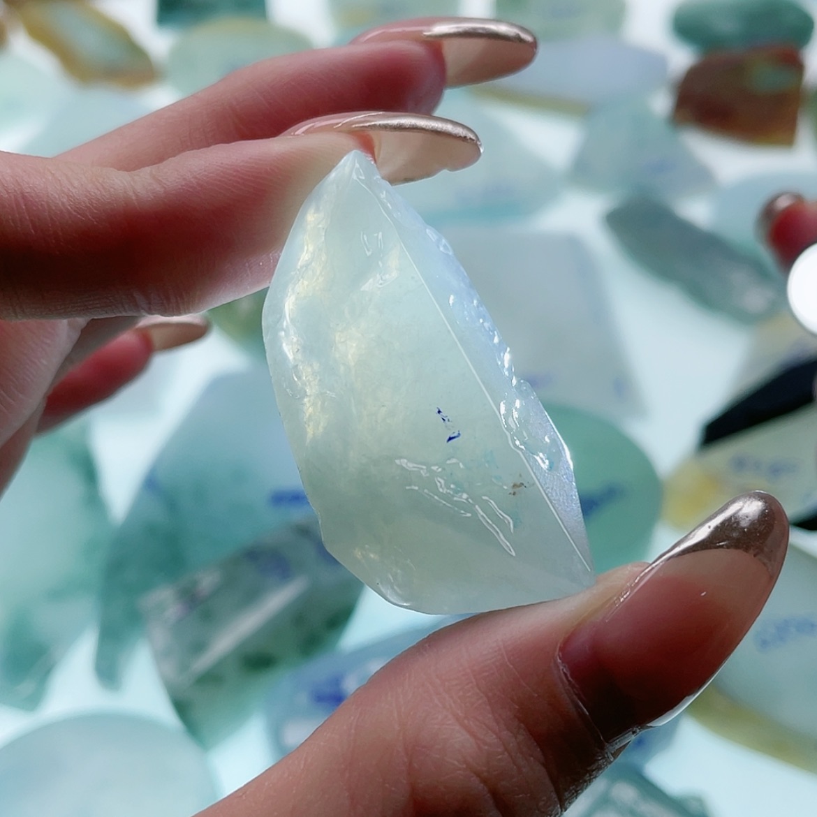 【闪购商品】定制翡翠未镶嵌墨****哥翡翠