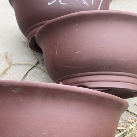 紫砂花盆100-3。              