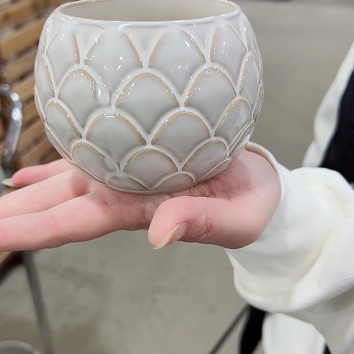 有孔.凑满10元发货多肉陶瓷花盆！