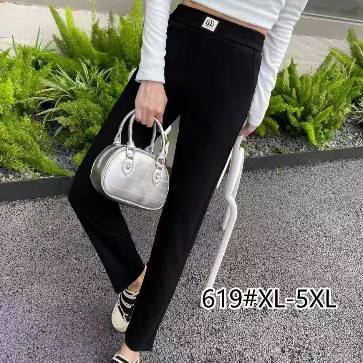 619#（玲玲）小米格秋冬款时尚百搭显瘦显高特色休闲裤女士裤