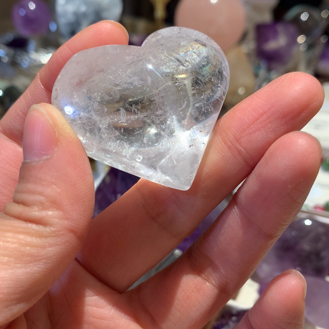 水晶白水晶未镶嵌白水晶心