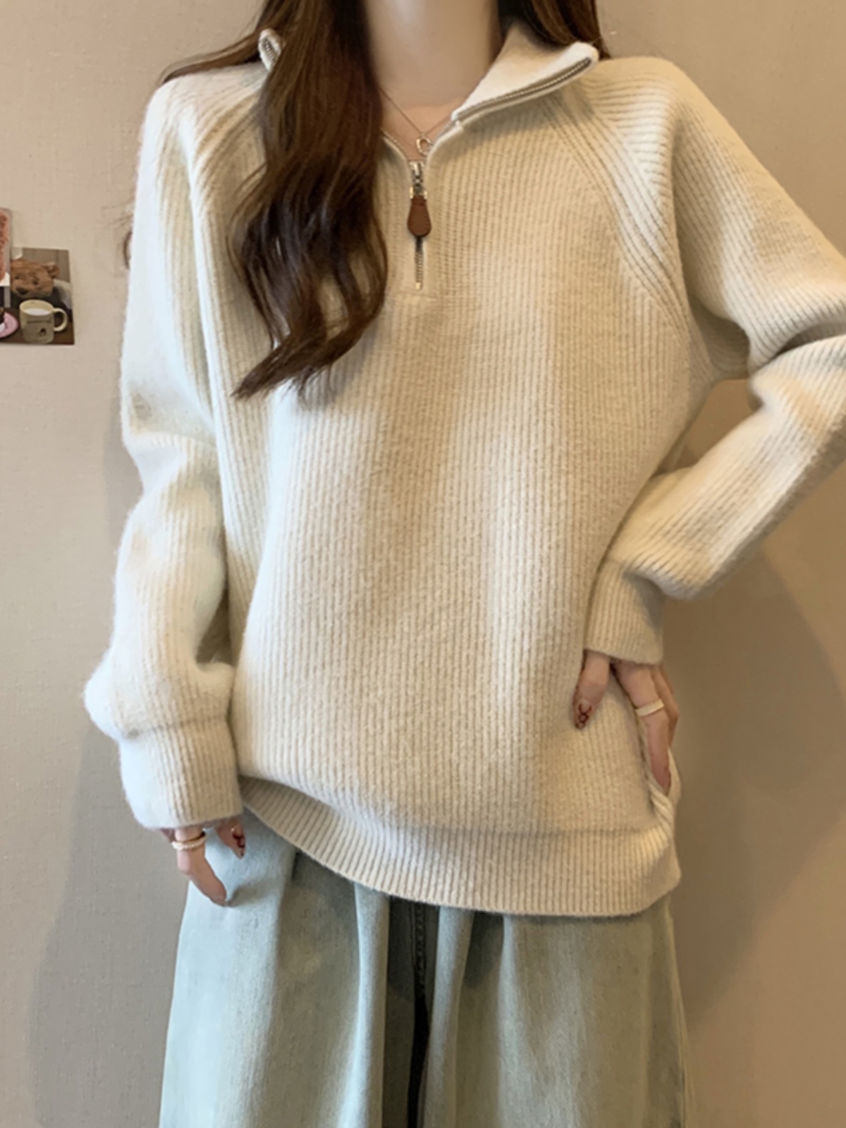 79秋冬宽松针织衫上衣