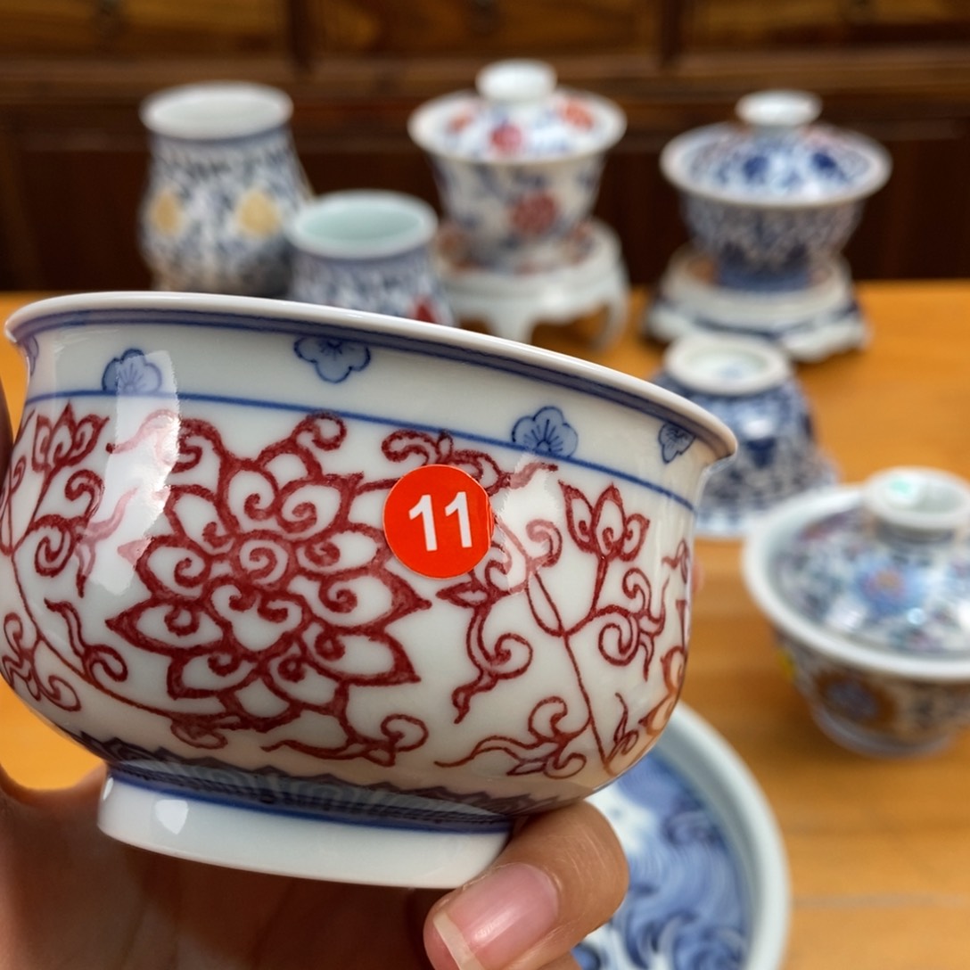 手绘现代茶具非古董