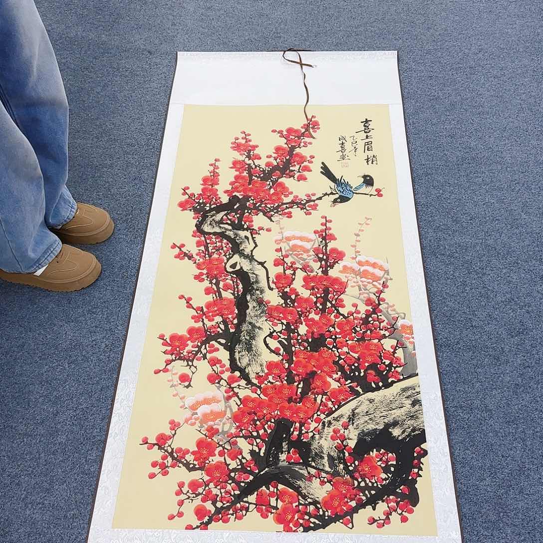 国画作品小姐姐放漏中