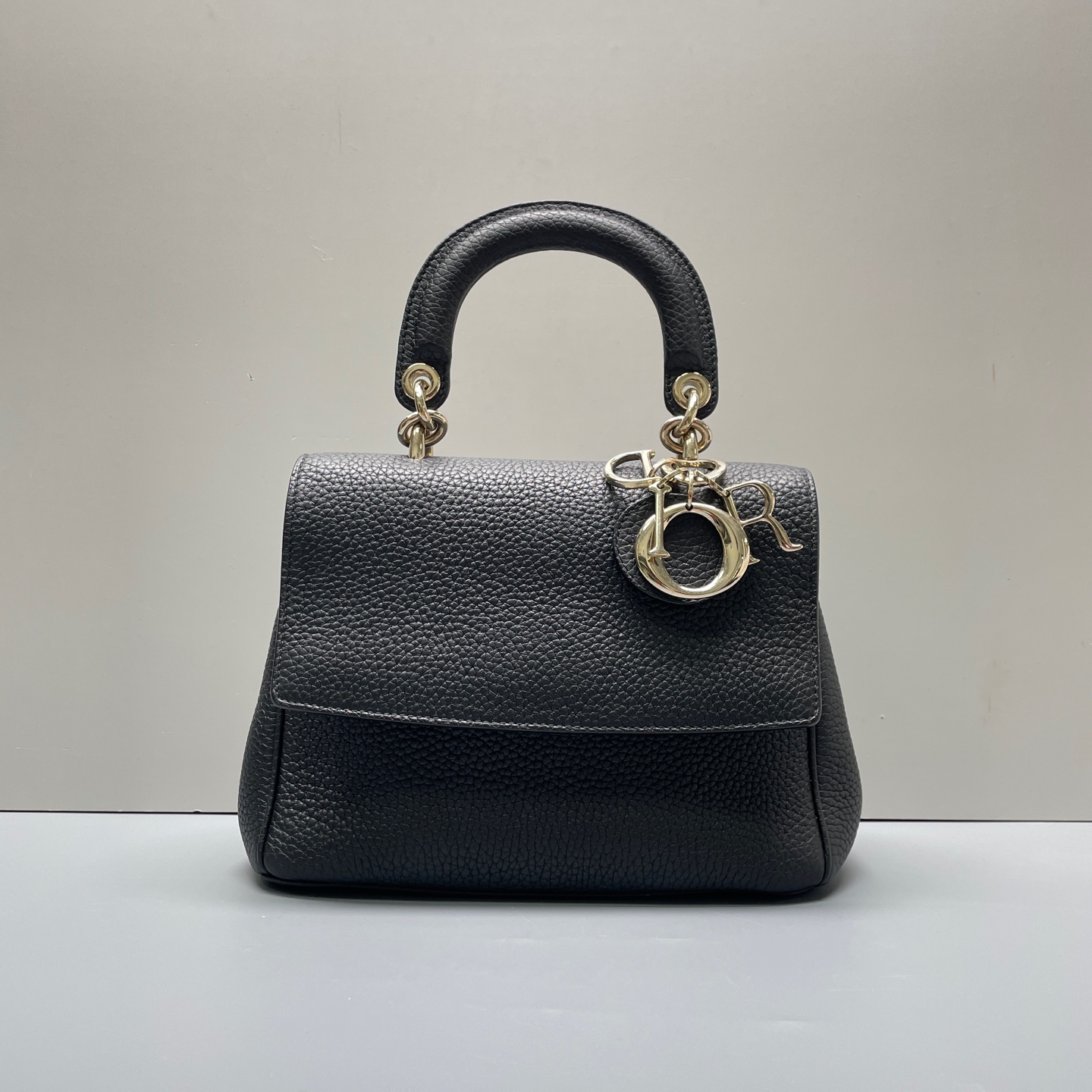 95新 DIOR/迪奥 优选/Bedior黑色小号手提包少肩带/20×15×10