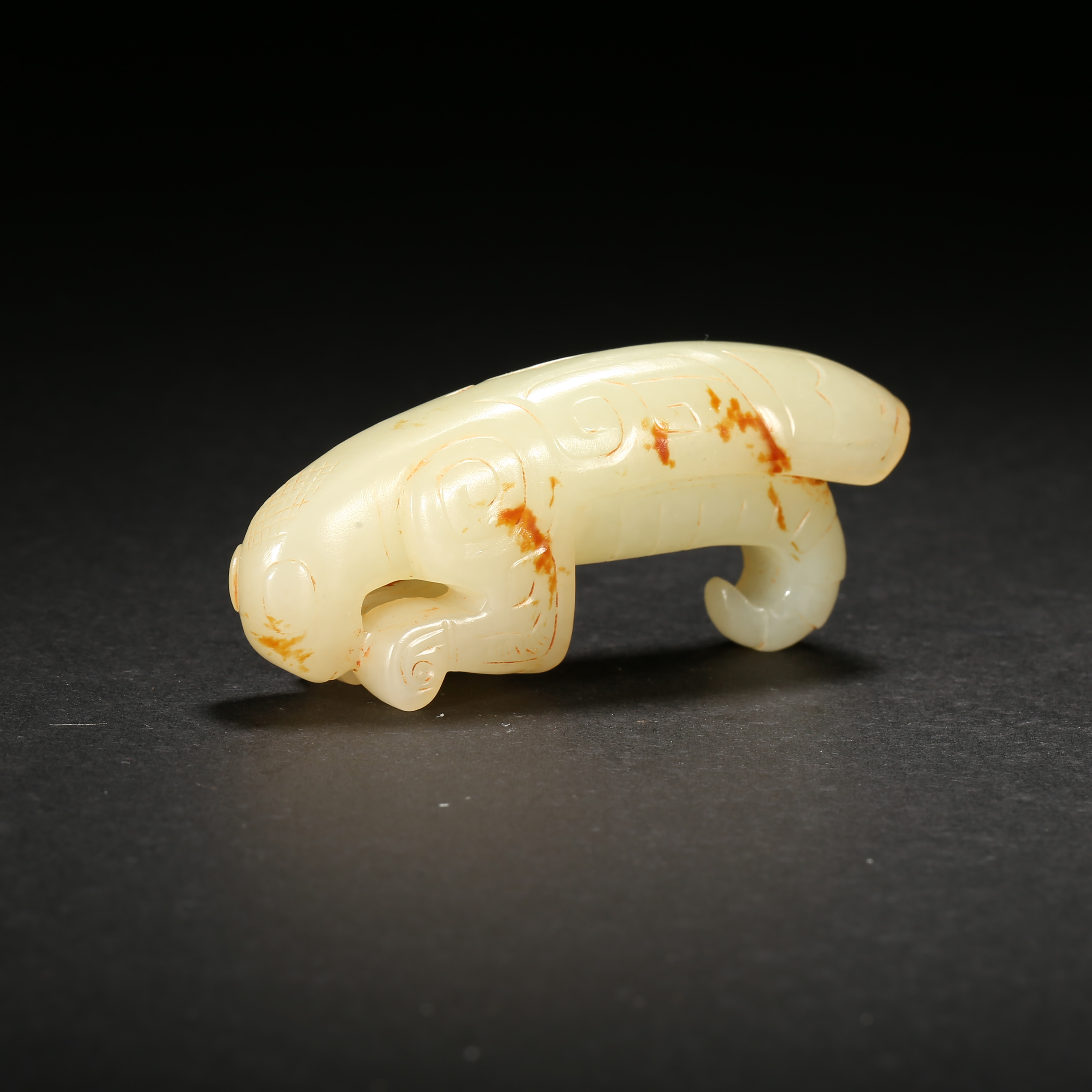 明代*玉螳螂/WBZYW25101642/和田玉【北京文博】