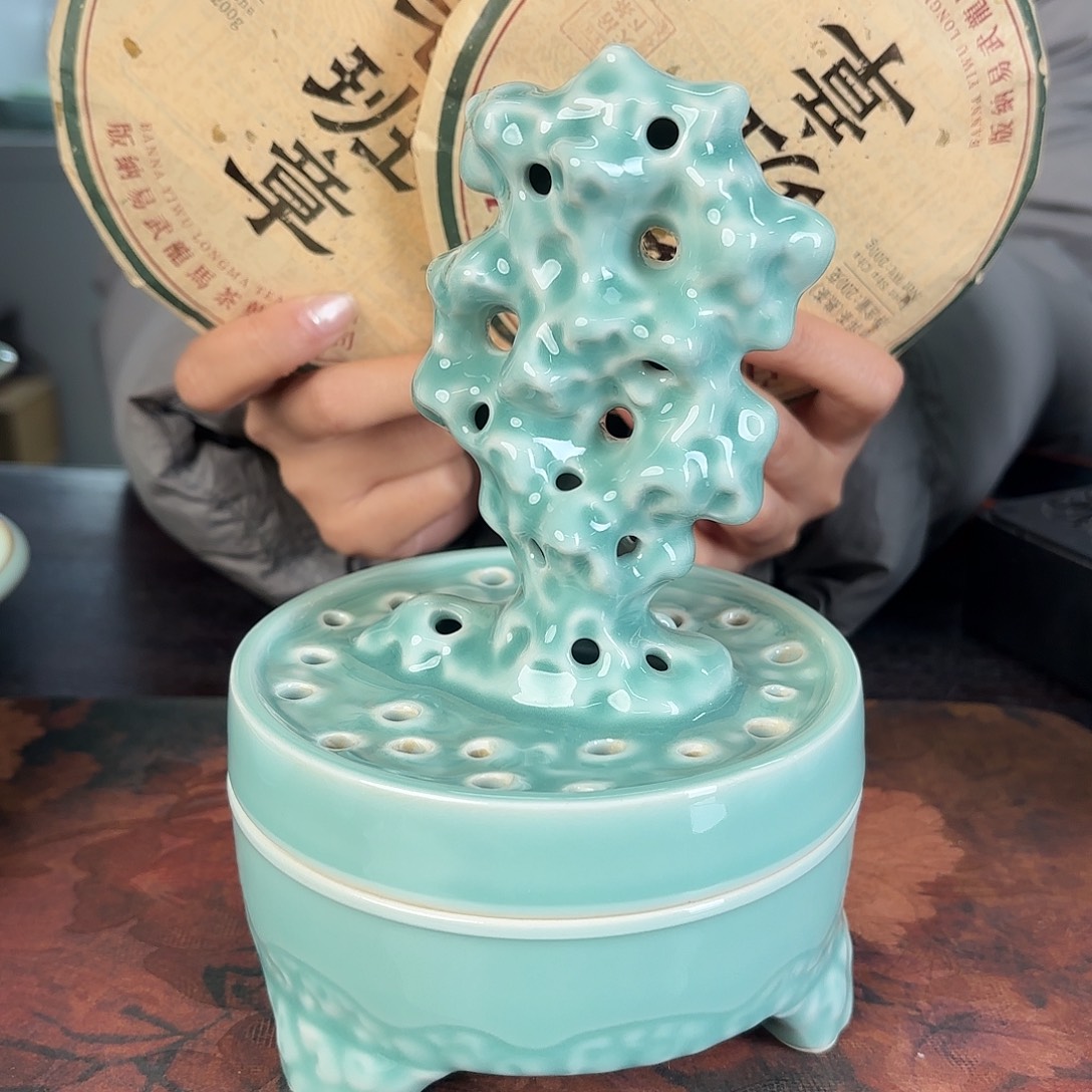 龙泉云间青瓷小米茶器