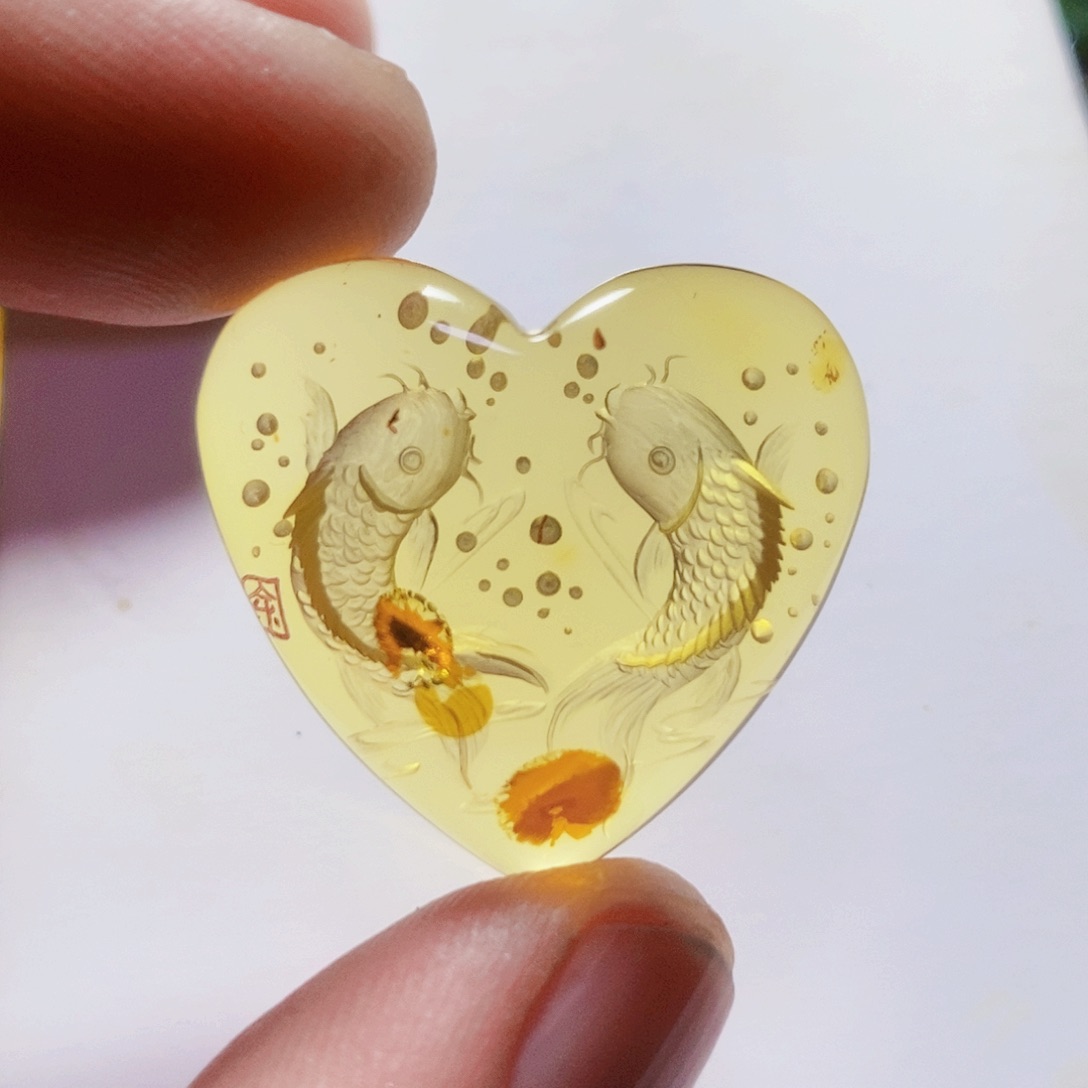 【闪购商品】琥珀（花珀）吊坠(不含链)未镶嵌