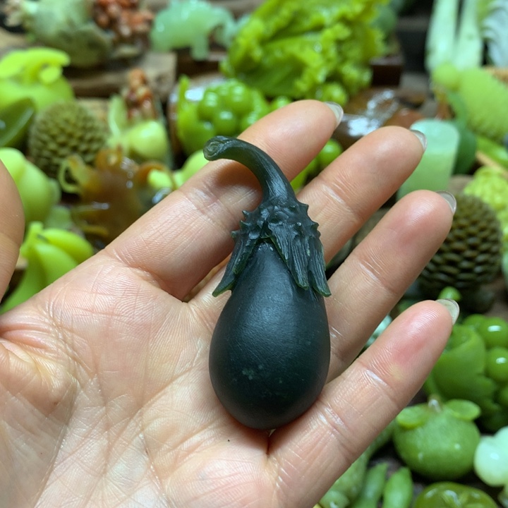 蛇纹石玉手把未镶嵌我****k