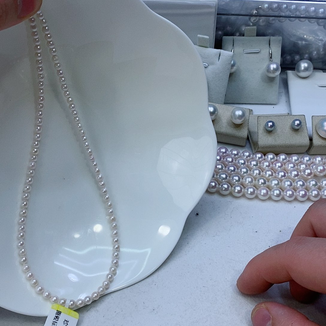 海水珍珠颈饰银S925镶嵌