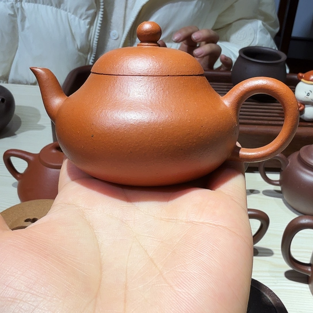 紫砂茶壶原矿朱泥