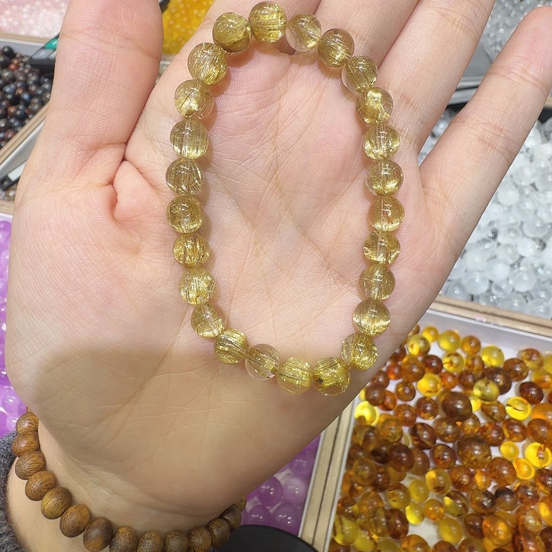 水晶未镶嵌手链小板钛