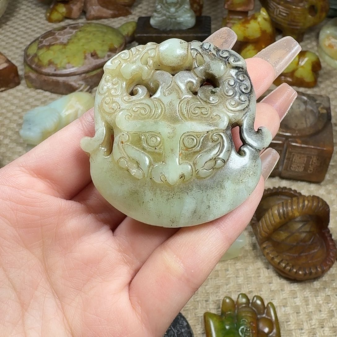 白玉菩提吊坠挂件