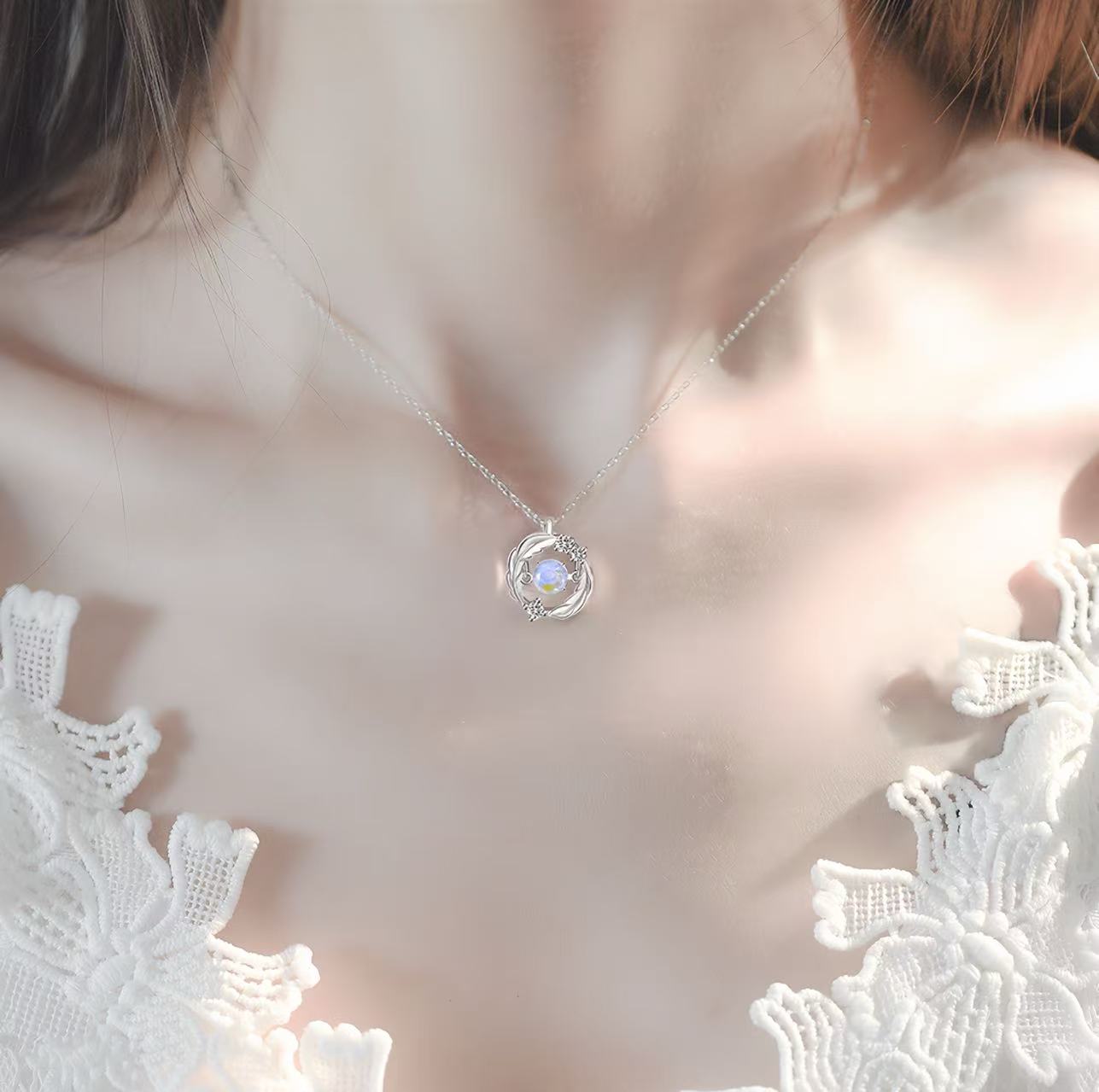 非金属涤纶项链 项链