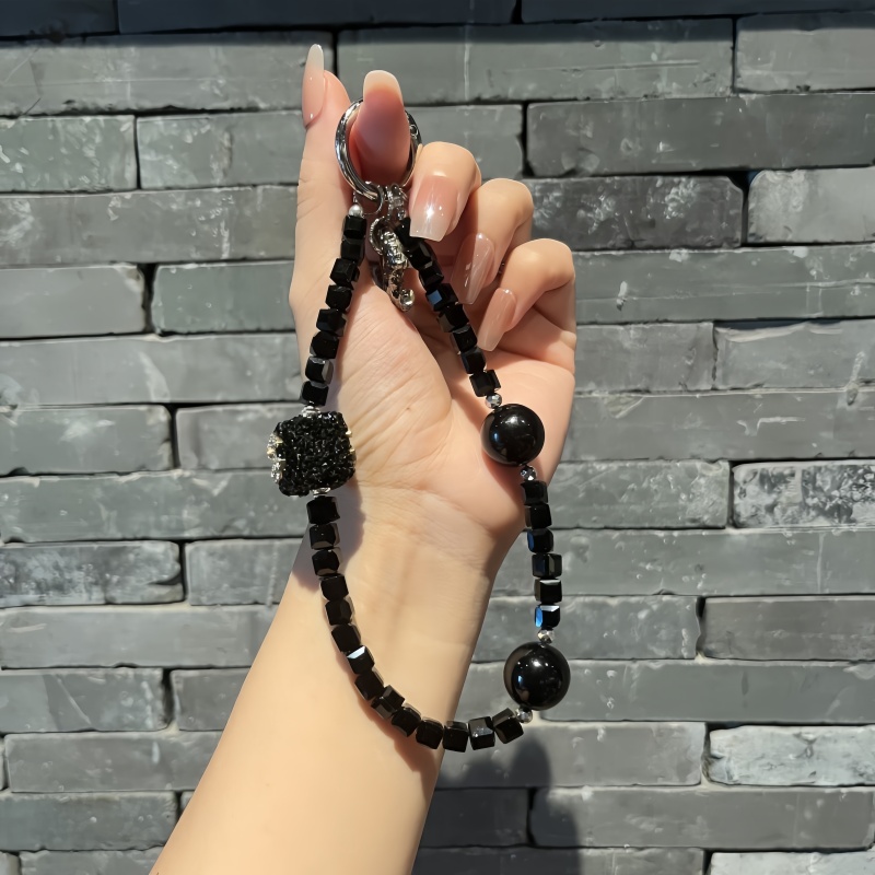 【水晶挂饰】手机挂饰链条适用于苹果安卓