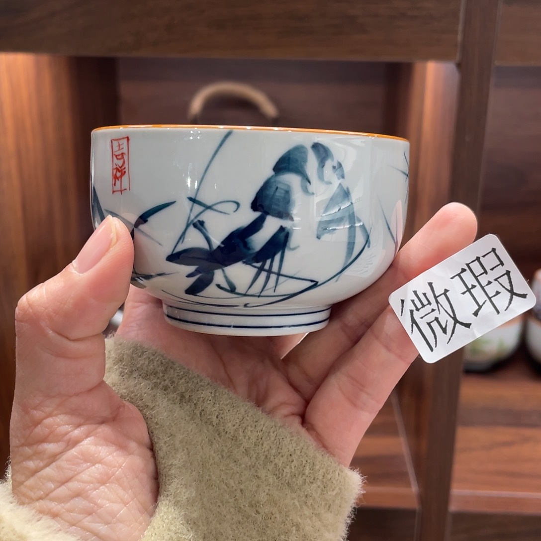 有瑕釉下彩纯手绘