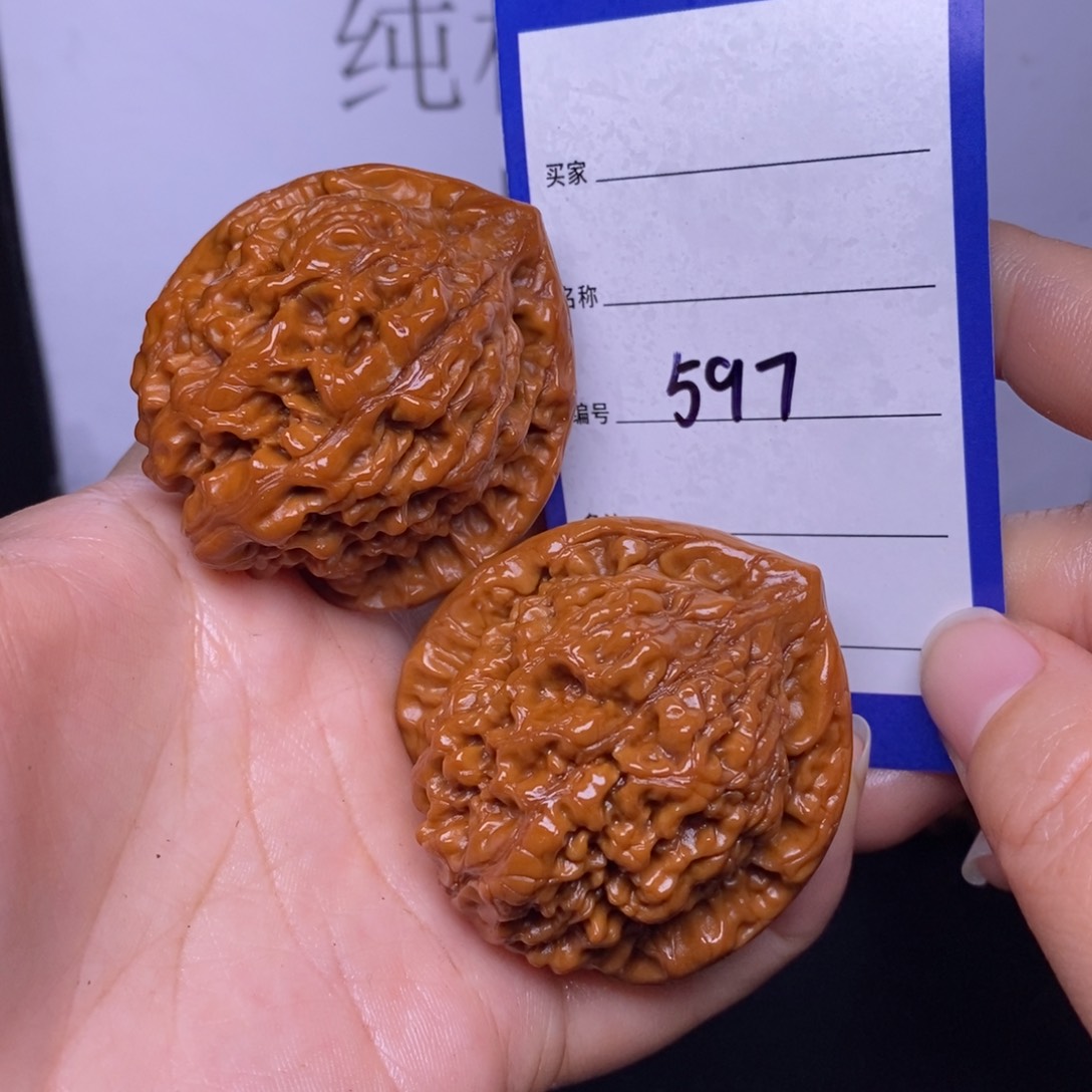 文玩核桃把件597/46官帽福利