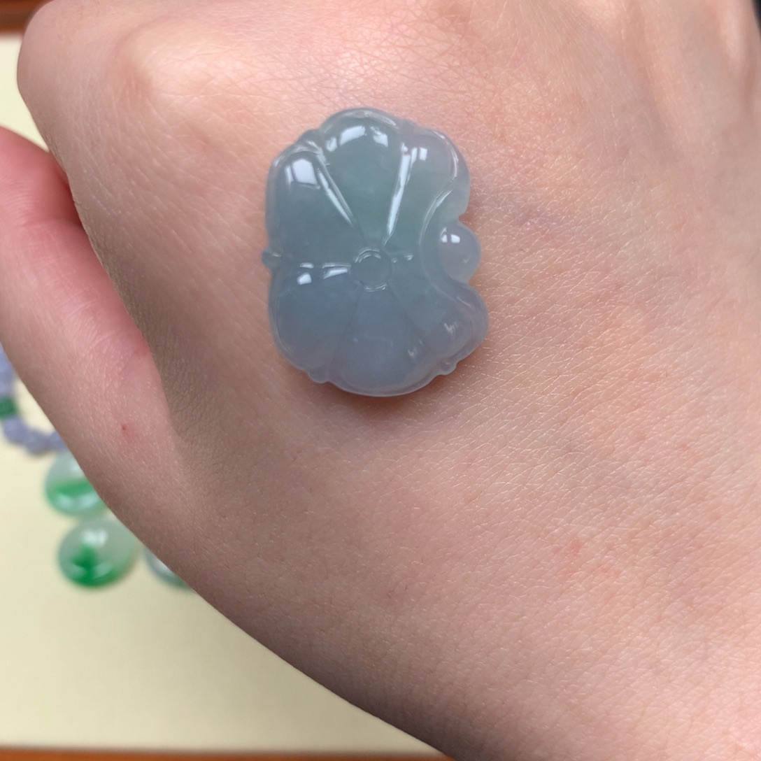 定制翡翠未镶嵌荷叶